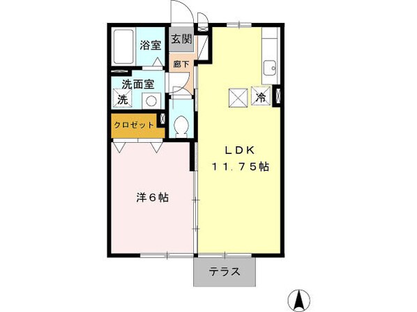 メゾンドソレイユの物件間取画像